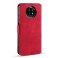For Xiaomi Redmi Note 9T 5G DG.MING Retro Oil Side Horizontal Flip Leather Case with Holder & Card S