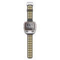For Garmin Forerunner 310XT Two-color Silicone Watch Band(Grey Yellow)