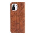 For Xiaomi Mi 11 Life of Tree Embossing Pattern Horizontal Flip Leather Case with Holder & Card Slot