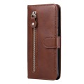 For Xiaomi Redmi Note 10 4G / Note 10S Fashion Calf Texture Zipper Horizontal Flip Leather Case with