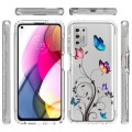 For Motorola Moto G Stylus (2021) 2 in 1 High Transparent Painted Shockproof PC + TPU Protective Cas