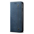For Xiaomi Mi 11 Denim Texture Casual Style Horizontal Flip Leather Case with Holder & Card Slots &