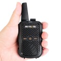 RETEVIS RT15 400-470MHz 16CHS Mini Two Way Radio Walkie Talkie, EU Plug(Black)