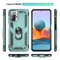 For Xiaomi Redmi Note 10 Pro Shockproof TPU + PC Protective Case with 360 Degree Rotating Holder(Gre