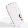 For Xiaomi Mi 10 Solid Color Imitation Liquid Silicone Straight Edge Dropproof Full Coverage Protect