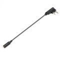 RETEVIS TCK01 Kenwood 2 Pin to 3.5mm Female Mobile Phone Audio Earphone Transfer?Cable for RT21/RT22