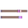 For Fitbit Ace 3 / Inspire 2 Double Insurance Buckle Milanese Watch Band(Colorful)