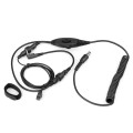RETEVIS EH050K 2 Pin Adjustable Volume Noise Reduction Aviation Headphone Microphone with Finger PTT