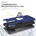 For Xiaomi Poco M3 PC + TPU Shockproof Magnetic Protective Case with Invisible Ring Holder(Blue)