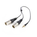 Saramonic SR-UM10-CC1 1/8 inch Male to Dual XLR Male Microphone Audio Output Cable