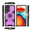 For Xiaomi Redmi Note 10 Pro Space PC+TPU Ring Holder Protective Case(Purple)