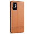 For Xiaomi Redmi Note 10 5G AZNS Magnetic Calf Texture Horizontal Flip Leather Case with Card Slots