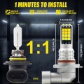 2 PCS V6 9006 DC9-36V 30W 3000LM IP65 Car LED Double Color Fog Light with 30LEDs SMD-2525 Lamp