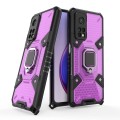 For Xiaomi Mi 10T Pro Space PC+TPU Ring Holder Protective Case(Purple)