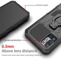 For Xiaomi Redmi Note 10 5G Armor Warrior Shockproof PC + TPU Protective Case(Black)