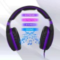 Anivia AH28 3.5mm Stereo Sound Wired Gaming Headset with Microphone(Black Purple)