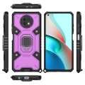 For Xiaomi Redmi Note 9 5G Space PC+TPU Ring Holder Protective Case(Purple)