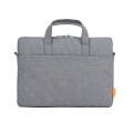 POFOKO A530 Series Portable Laptop Bag with Small Bag & Removable Strap, Size:14-15.4 inch(Light Gra