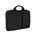 ST11 Polyester Thickened Laptop Bag with Detachable Shoulder Strap, Size:14.1-15.4 inch(Black)