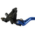 1 Pair A6313-01 22mm Motorcycle Brake and Clutch Master Cylinder Hydraulic Handbrake Handle(Blue)
