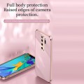 For Xiaomi Redmi Note 8 Pro XINLI Straight 6D Plating Gold Edge TPU Shockproof Case(Pink)