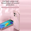For Xiaomi Mi 11 XINLI Straight 6D Plating Gold Edge TPU Shockproof Case(Cherry Purple)