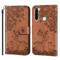 For Xiaomi Redmi Note 8 Sika Deer Embossing Pattern Horizontal Flip PU Leather Case with Holder & Ca
