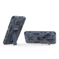 For Huawei nova 8i Supersonic PC + TPU Shock-proof Protective Case with Holder(Dark Blue)