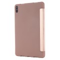 For Huawei MatePad 11 (2021) GEBEI Shockproof Horizontal Flip Leather Case with Three-folding Holder
