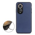 For Honor 50 Accurate Hole Sheep Texture Leather Shockproof Case(Blue)
