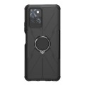 For Infinix Note 10 Pro Armor Bear Shockproof PC + TPU Protective Case with Ring Holder(Black)