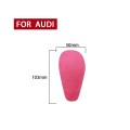 Car Suede Shift Knob Handle Cover for Audi A6 / S6 / A7(2015-2018) , Suitable for Left Driving(Pink)