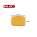 Car Suede Armrest Box Cover for Audi A4 / A5(2017-2021), Suitable for Left Driving(Yellow)