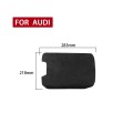 Car Suede Armrest Box Cover for Audi A6 / A7(2019-2021), Suitable for Left Driving(Black Grey)