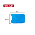 Car Suede Armrest Box Cover for Audi A6 / A7(2019-2021), Suitable for Left Driving(Sky Blue)