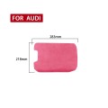 Car Suede Armrest Box Cover for Audi A6 / A7(2019-2021), Suitable for Left Driving(Pink)