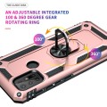 For Motorola Moto G30 / G10 Shockproof TPU + PC Protective Case with 360 Degree Rotating Holder(Rose