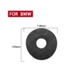 Car Suede Wrap Steering Wheel Decorative Sticker for BMW F Chassis, Left Drive(Black Grey)