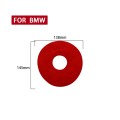 Car Suede Wrap Steering Wheel Decorative Sticker for BMW F Chassis, Left Drive(Wine Red)