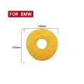 Car Suede Wrap Steering Wheel Decorative Sticker for BMW F Chassis, Left Drive(Yellow)