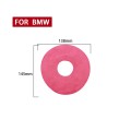 Car Suede Wrap Steering Wheel Decorative Sticker for BMW F Chassis, Left Drive(Pink)