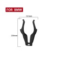 Car Suede Wrap Thong Shape Steering Wheel Decorative Sticker for BMW F Chassis, Left Drive(Black Gre