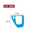 Car Suede Wrap Gear Panel Decorative Sticker for BMW 3 Series 2005-2012, Left Drive(Sky Blue)