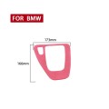 Car Suede Wrap Gear Panel Decorative Sticker for BMW 3 Series 2005-2012, Left Drive(Pink)