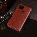 For Google Pixel 5a 5G idewei Crazy Horse Texture Horizontal Flip Leather Case with Holder & Card Sl