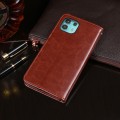 For Motorola Edge 20 Lite idewei Crazy Horse Texture Horizontal Flip Leather Case with Holder & Card
