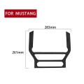 Car Suede Wrap Central Control CD Panel Cover for Ford Mustang 2015-2021, Left and Right Drive Unive