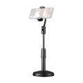 Desktop Stand Mobile Phone Tablet Live Broadcast Stand Telescopic Disc Stand, Style:Holder + Remote