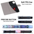 For Huawei P50 Pro Coloured Drawing Cross Texture Horizontal Flip PU Leather Case with Holder & Card