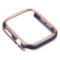 Dual-color Electroplating PC Protective Watch Case For Apple Watch Series 3 & 2 & 1 38mm(Rose Gold E